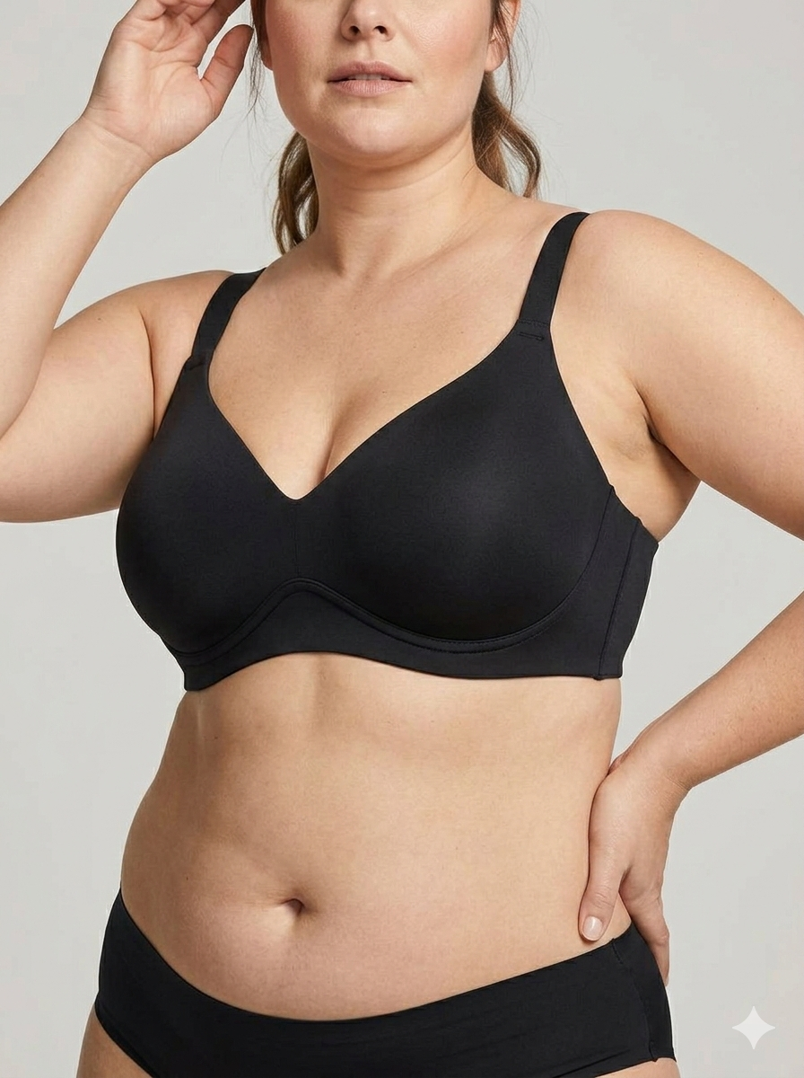 Ashel's plus ease super soft light pad bra