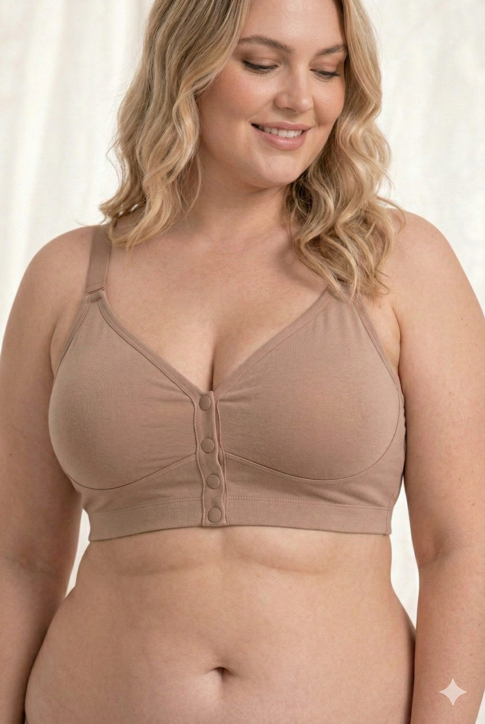 Ashel's curve open non padded comfort bra