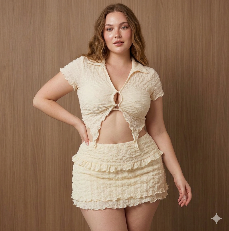Ashel’s Vanilla White Beachwear