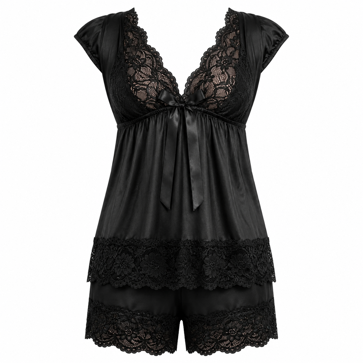Ashel’s Soft Lace Grace 2-Piece Nighty Set