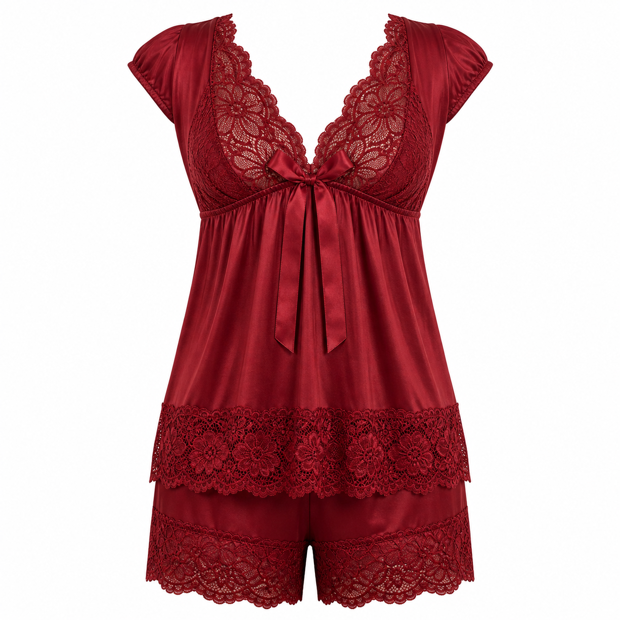 Ashel’s Soft Lace Grace 2-Piece Nighty Set