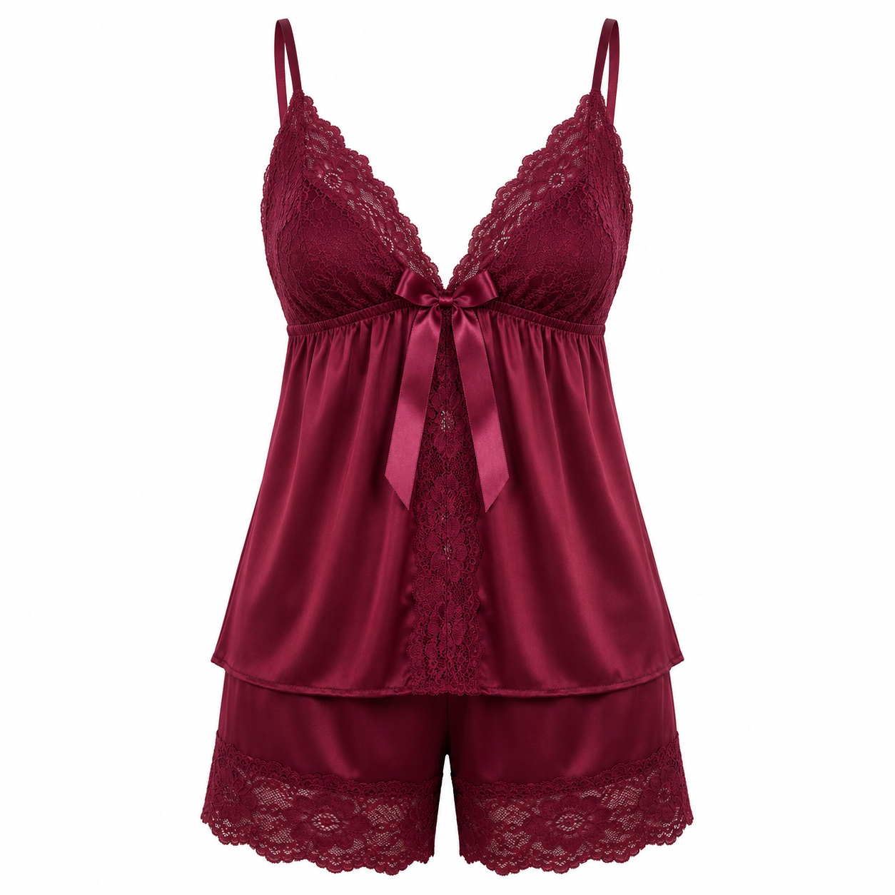 Ashel’s Soft Lace Grace 2-Piece Nighty Set