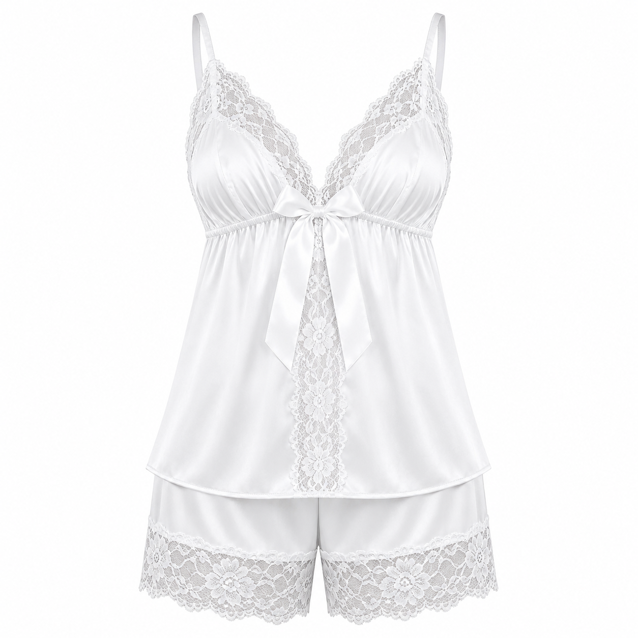 Ashel’s Soft Lace Grace 2-Piece Nighty Set